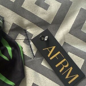 AFRM Women's Bodysuit in Black and Green